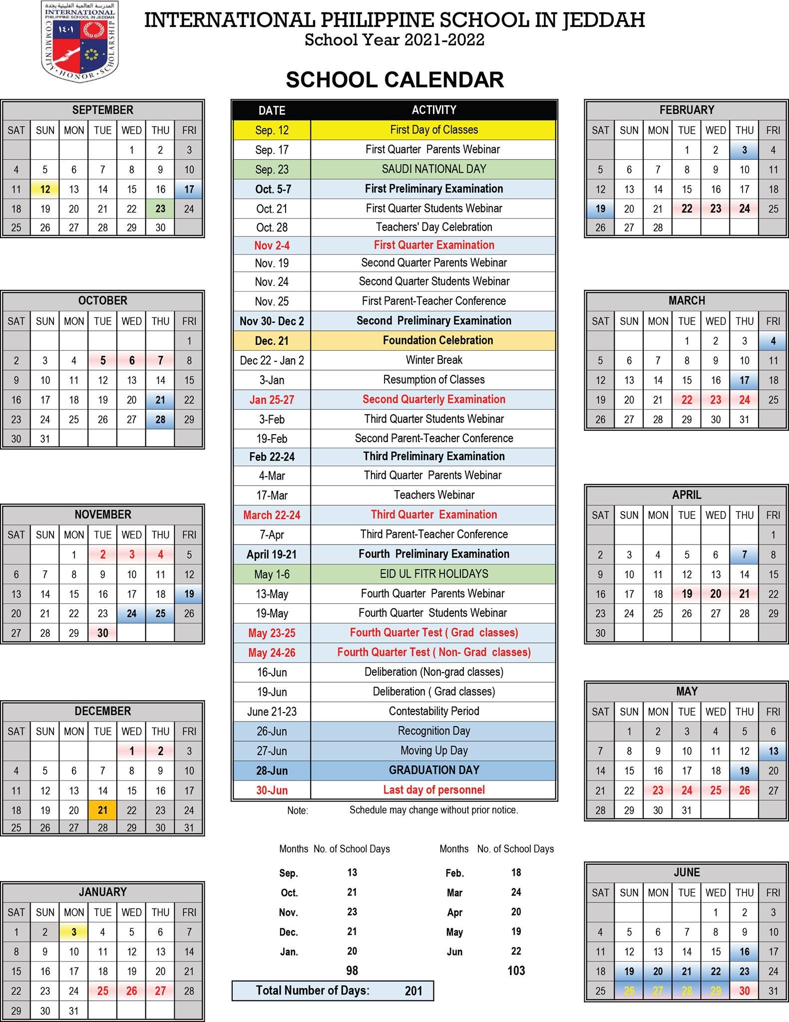 Announcements – International Philippine School In Jeddah